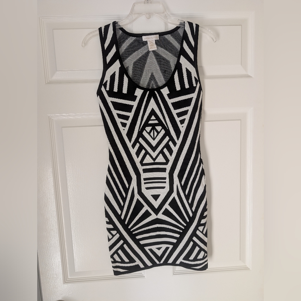 Black & White Bodycon Mini Dress By Jealous Tomato